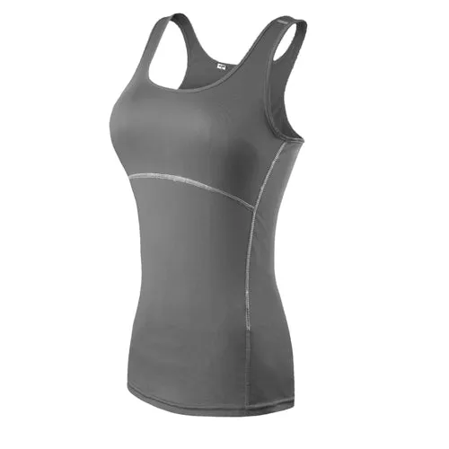 Yuerlian Fitness Yoga Quick Dry Sleeveless Sportswear Blouse | Running Vest Workout Crop Top Female T-Shirt