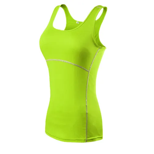 Yuerlian Fitness Yoga Quick Dry Sleeveless Sportswear Blouse | Running Vest Workout Crop Top Female T-Shirt