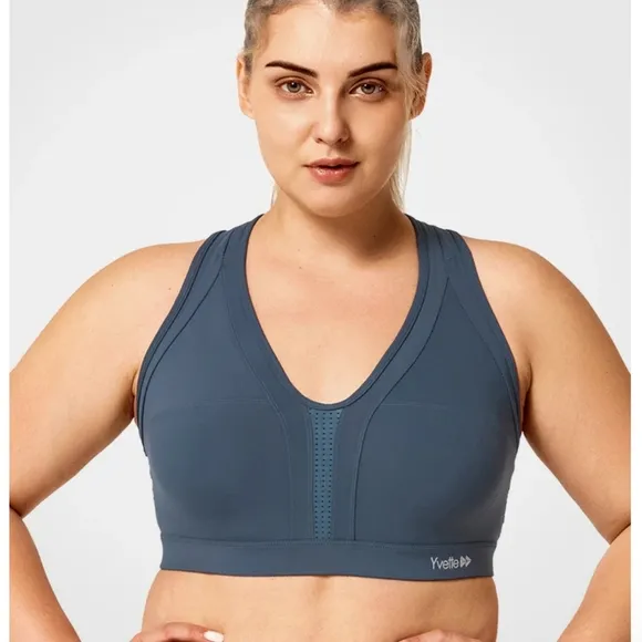 Yvette Cross Back Padded Running Bra, Bundle of 3