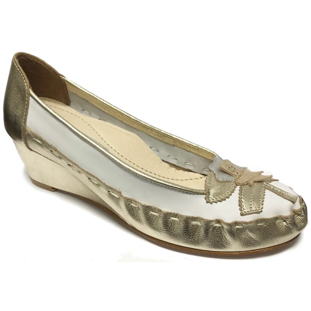 Zaccho Gabriella 206W Gold/White Shoes